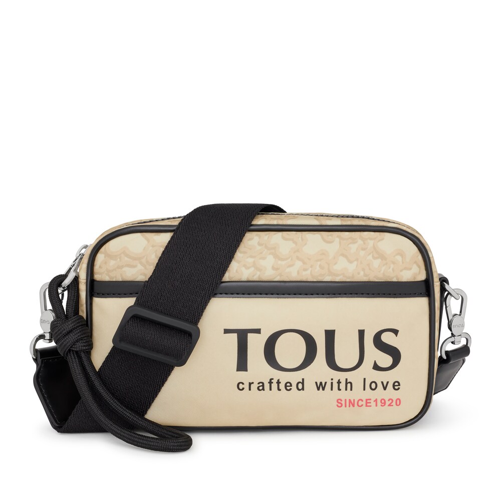 Beige nylon Kaos Mini Evolution crossbody reporter bag image number 0