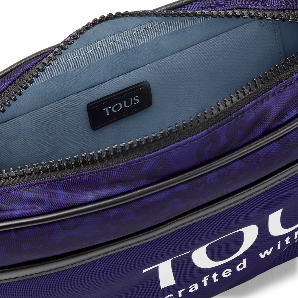 Purple-colored nylon Kaos Mini Evolution crossbody reporter bag image number 2