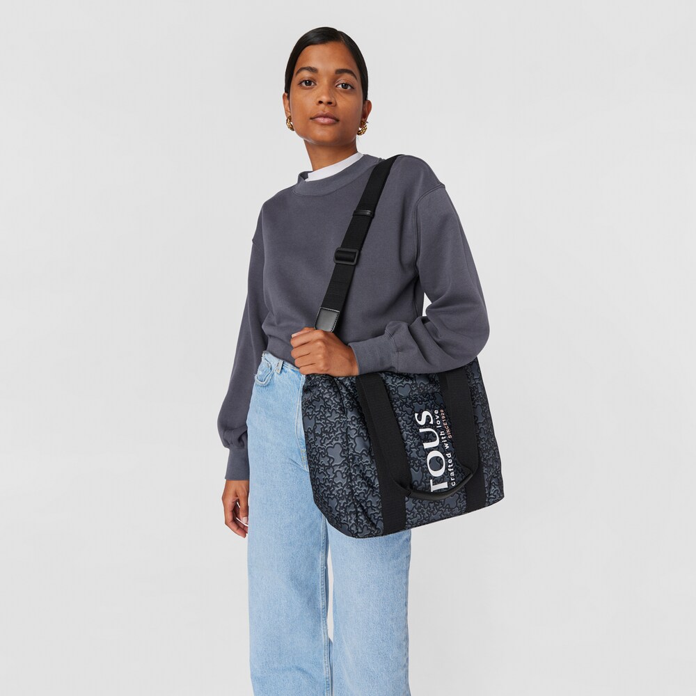 Small black nylon Kaos Mini Evolution Tote bag image number 3