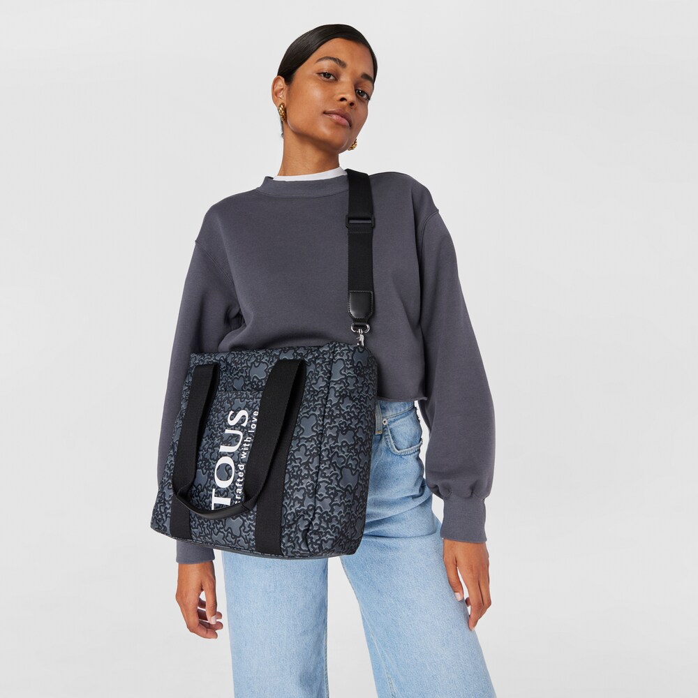Small black nylon Kaos Mini Evolution Tote bag image number 4