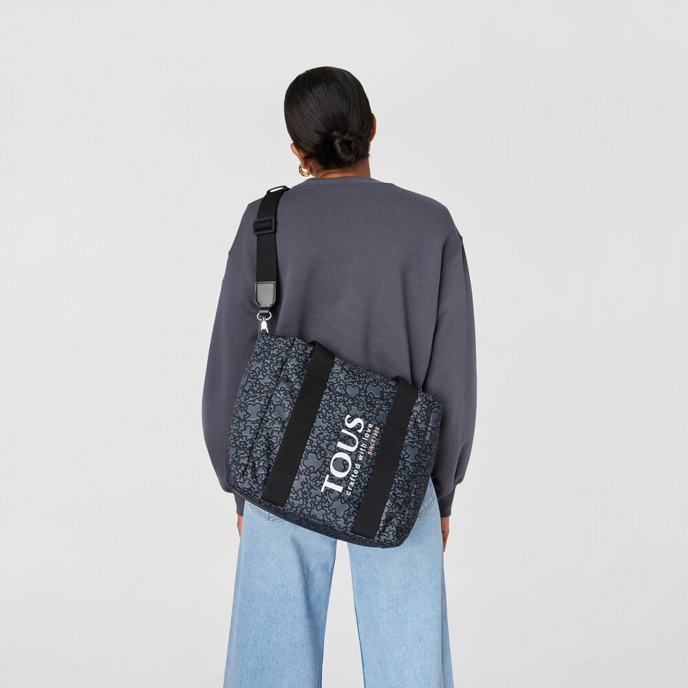 Small black nylon Kaos Mini Evolution Tote bag image number 5