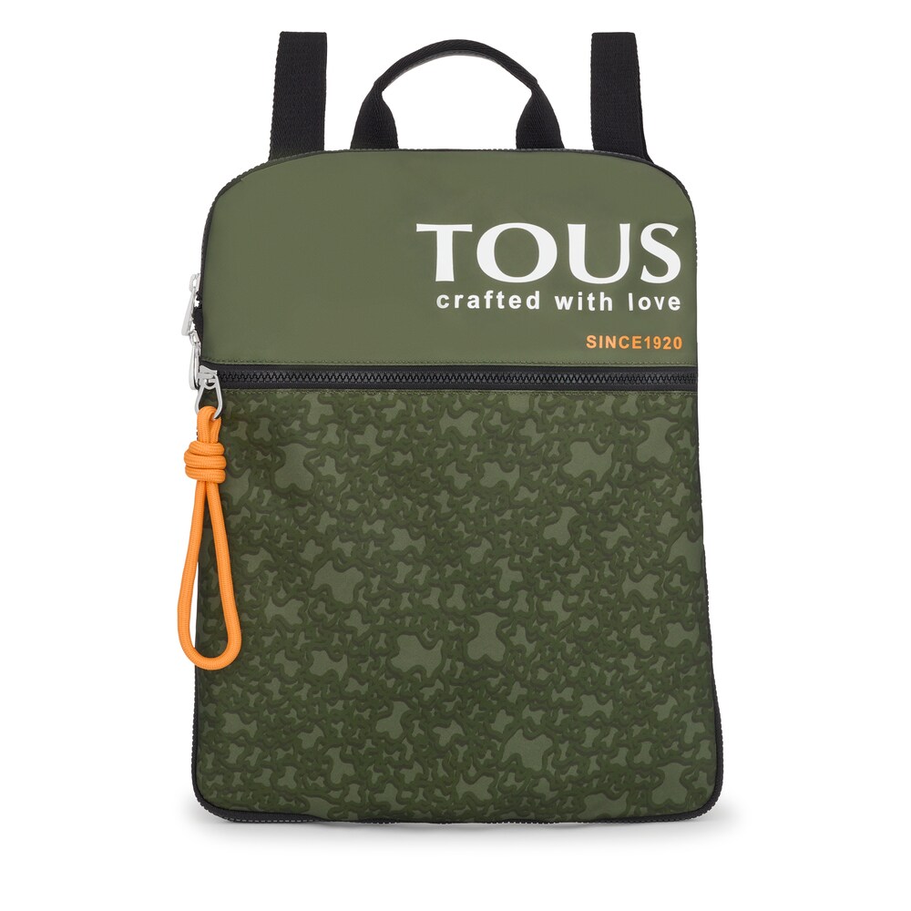 Mochila plana caqui Kaos Mini Evolution Nylon image number 0