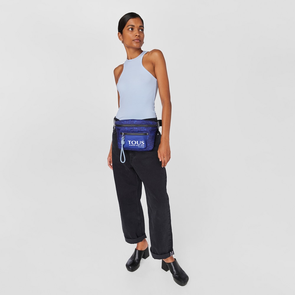 Purple-colored nylon Kaos Mini Evolution waist bag image number 4