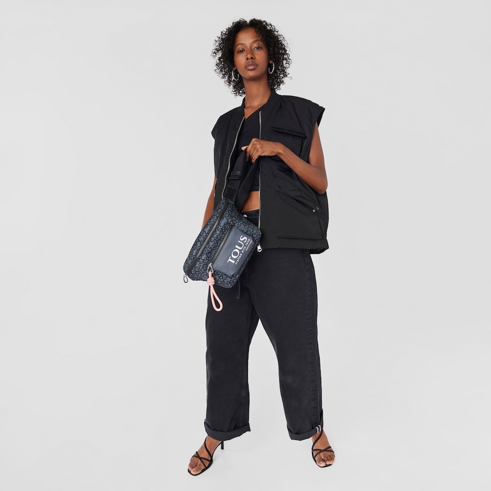 Black nylon Kaos Mini Evolution waist bag image number 5