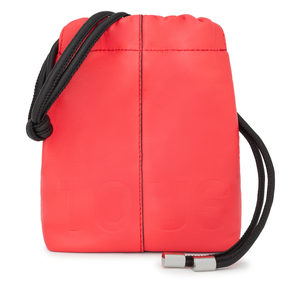 Mini bolso coral de piel TOUS Cloud