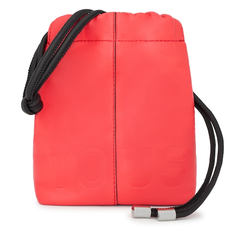 Mini bolso coral de piel TOUS Cloud