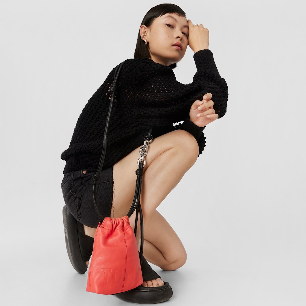 Mini bolso coral de piel TOUS Cloud image number 3