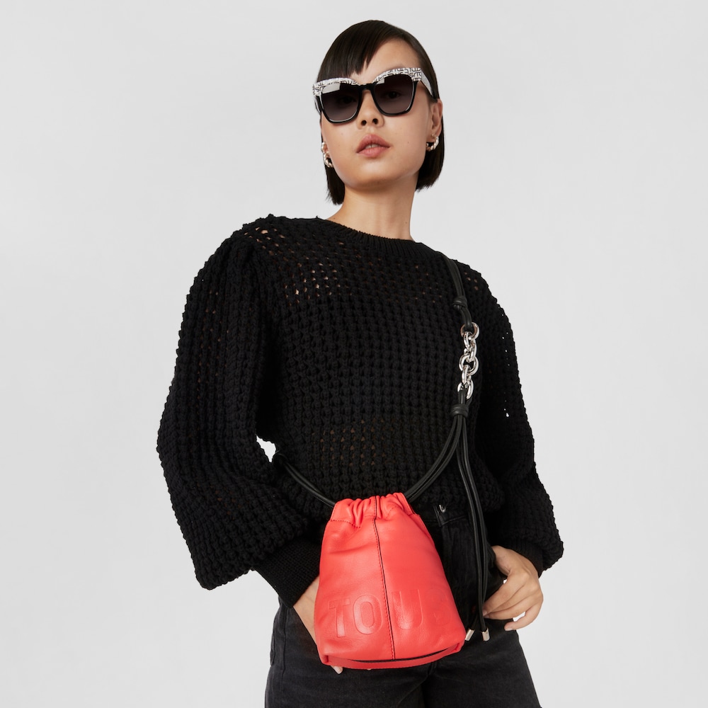 Mini bolso coral de piel TOUS Cloud image number 6
