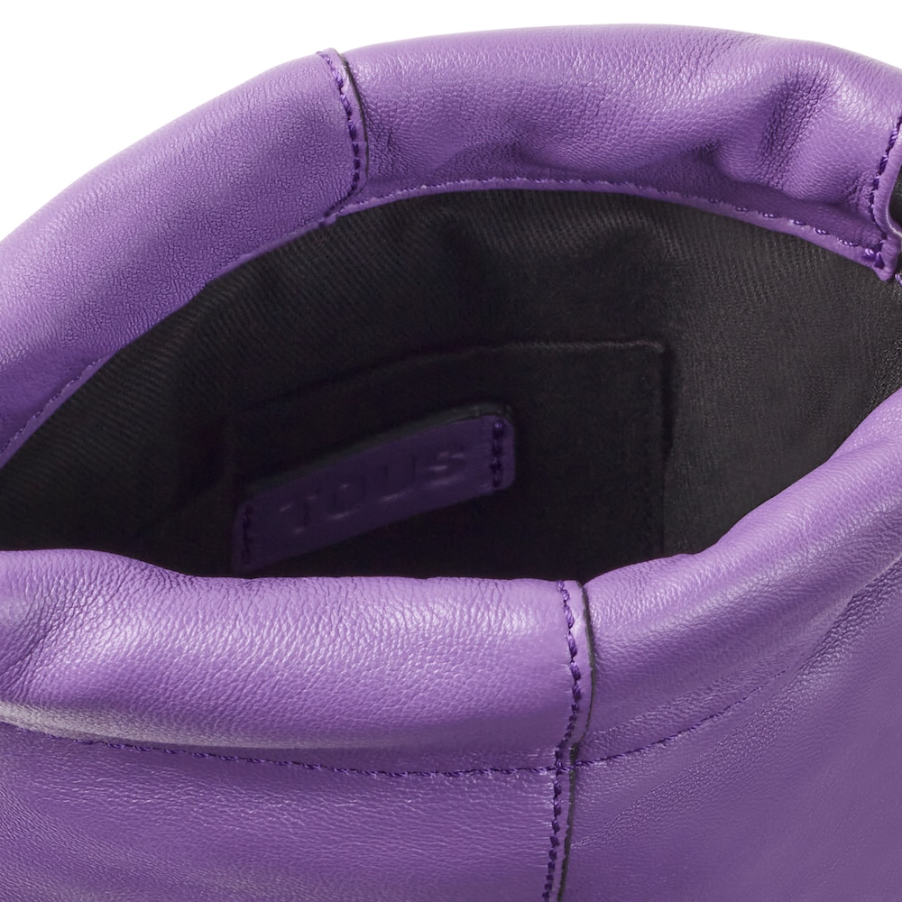 Mini bolso lila de piel TOUS Cloud