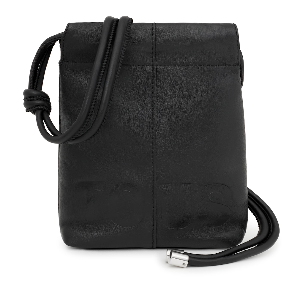 Mini bolso negro de piel TOUS Cloud image number 0