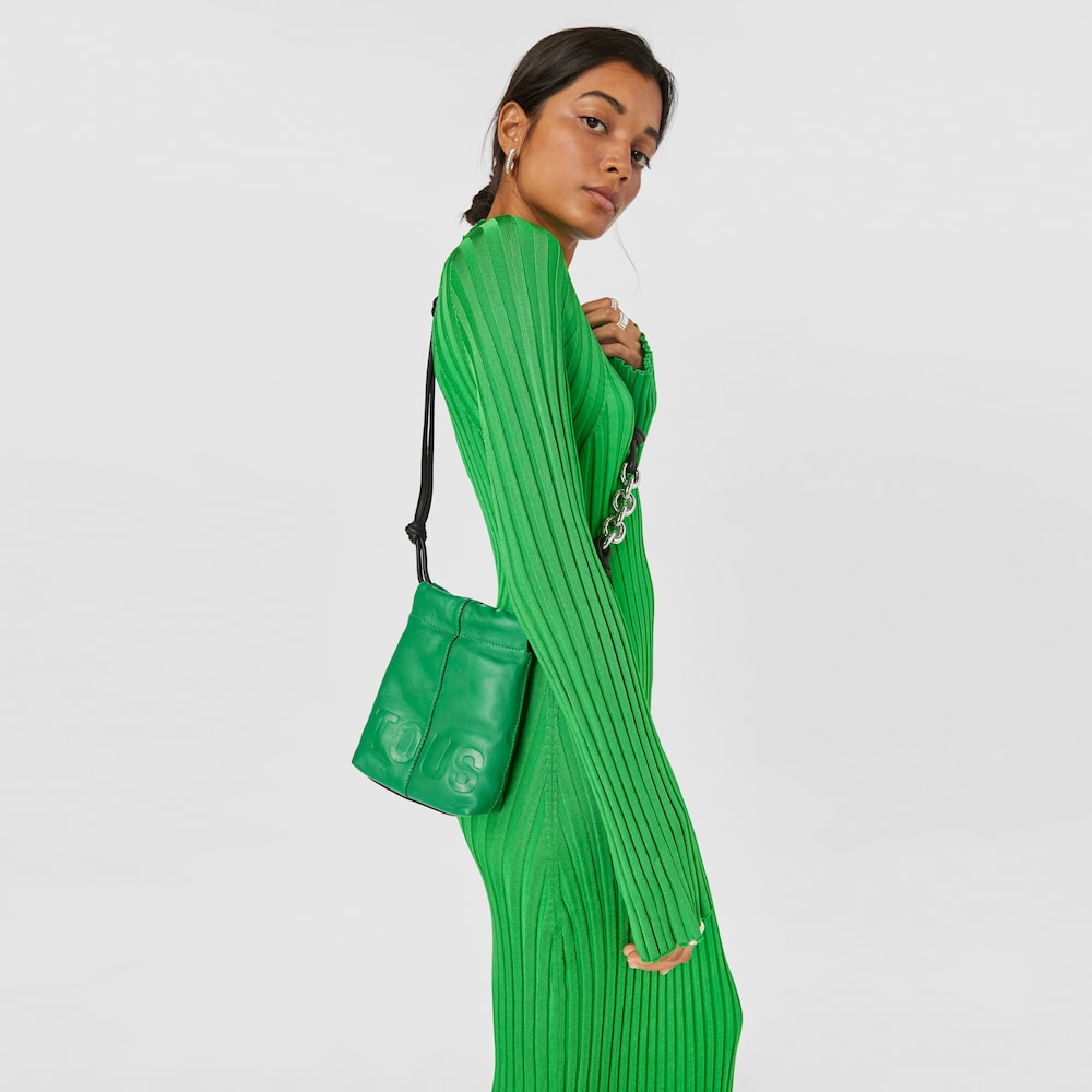 Green leather TOUS Cloud Mini handbag image number 3