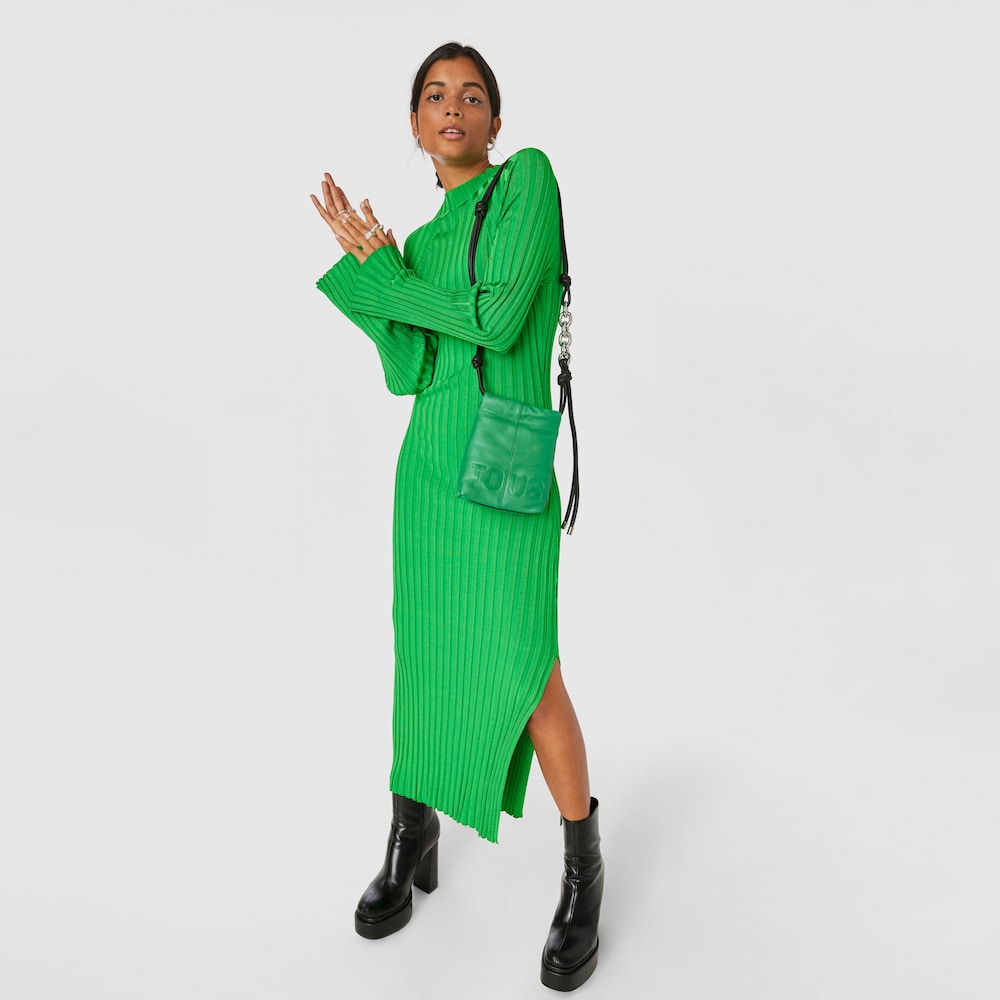 Green leather TOUS Cloud Mini handbag image number 4