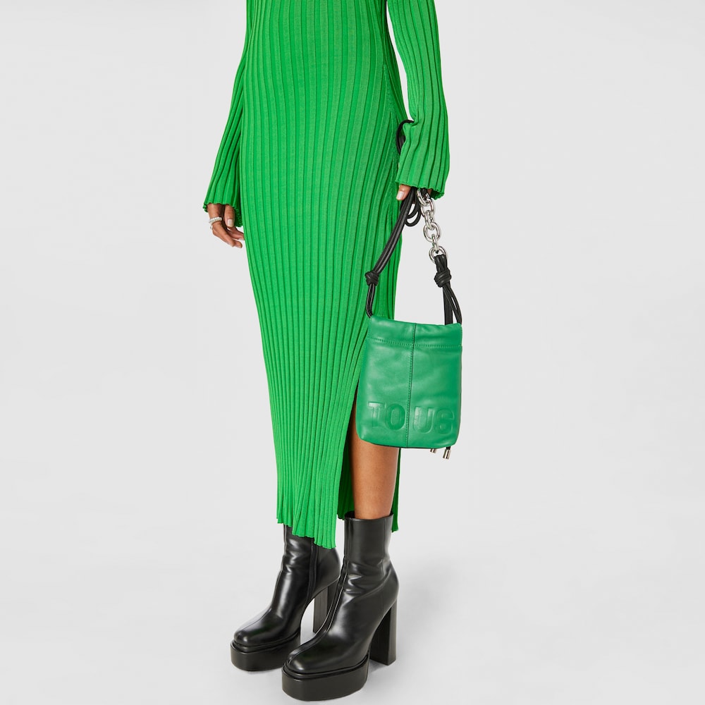 Green leather TOUS Cloud Mini handbag image number 5