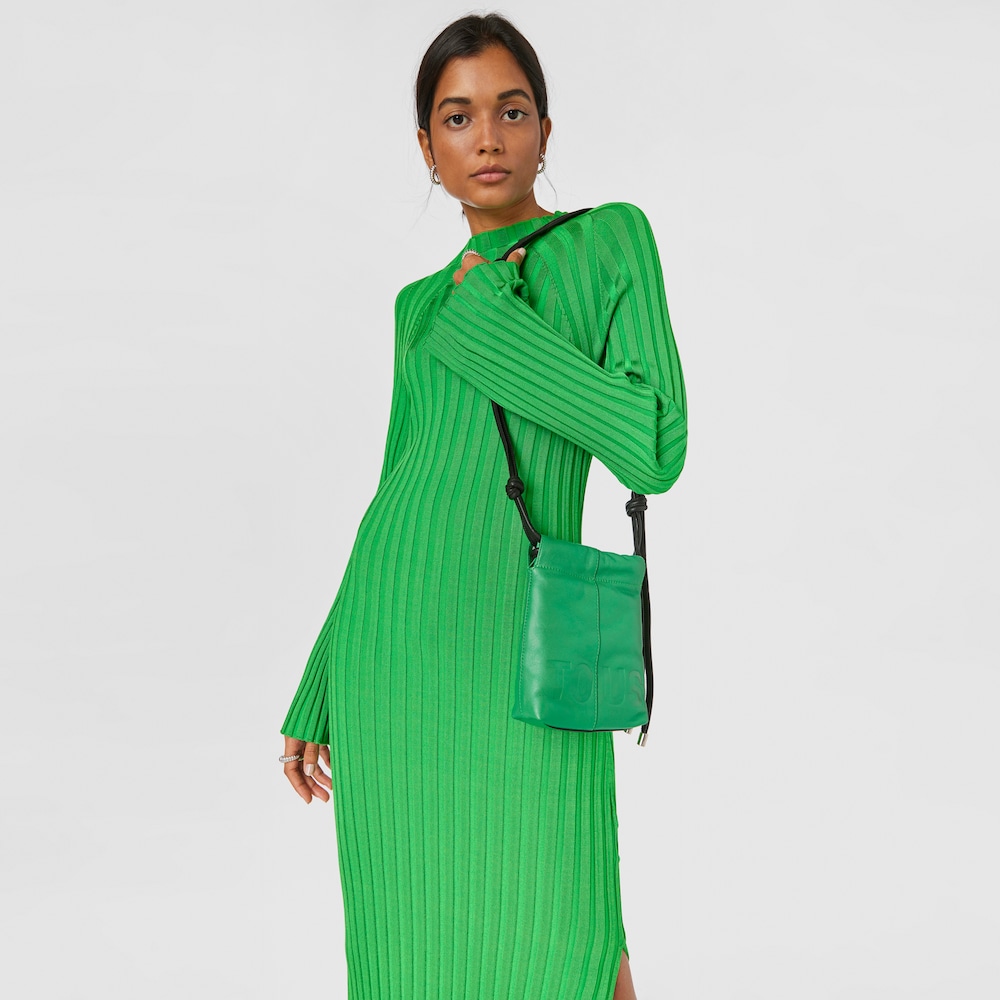 Green leather TOUS Cloud Mini handbag image number 6