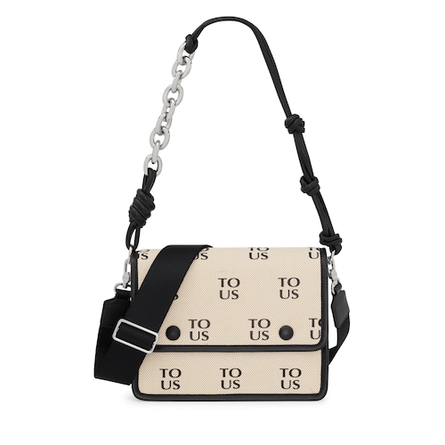 Medium beige TOUS TO-US Audree Crossbody Bag image number 0