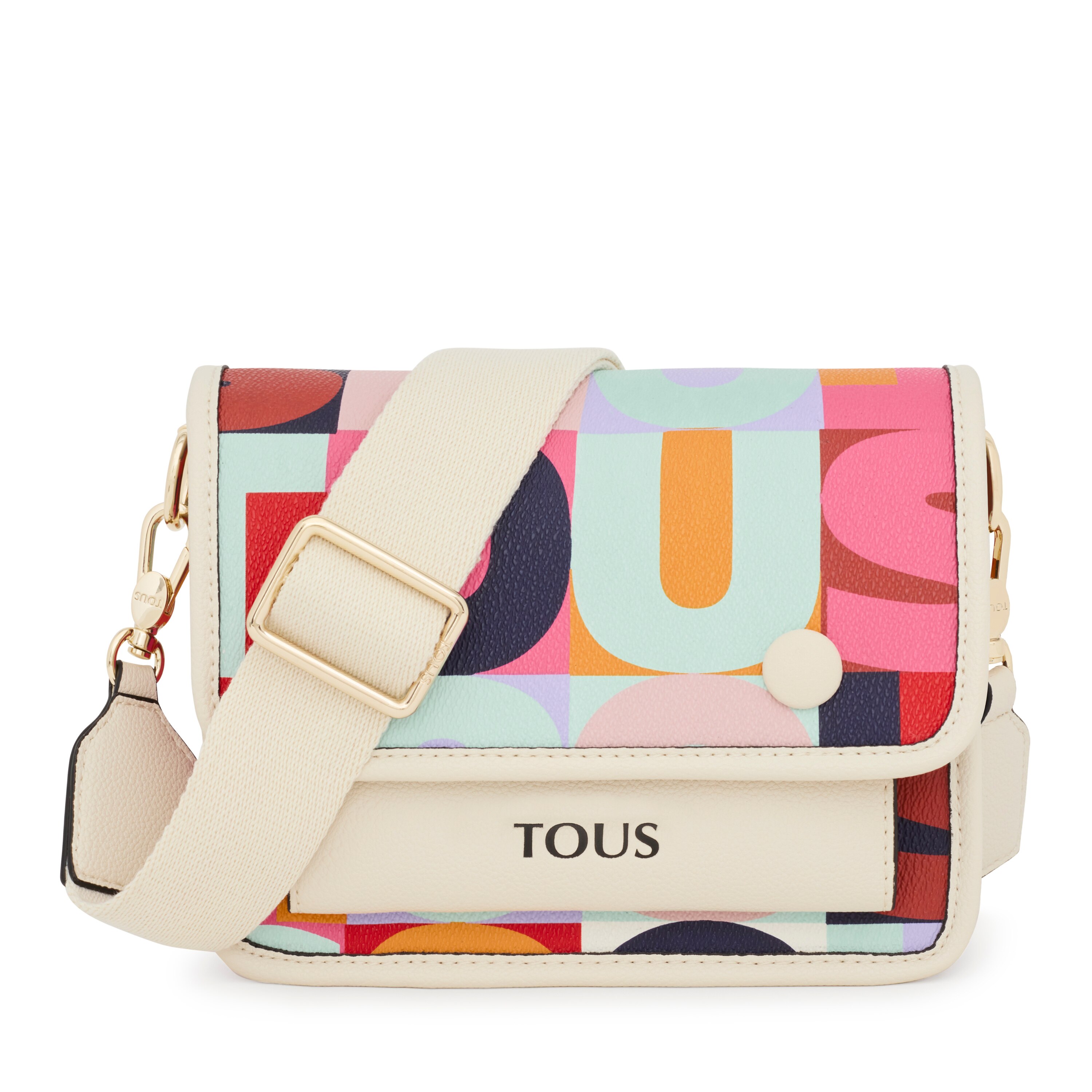 Small beige TOUS Mimic Audree Crossbody Bag | TOUS
