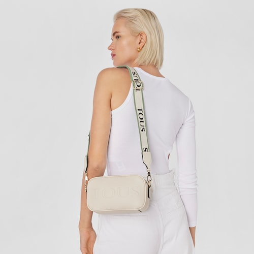 Beige TOUS La Rue Crossbody Reporter Bag