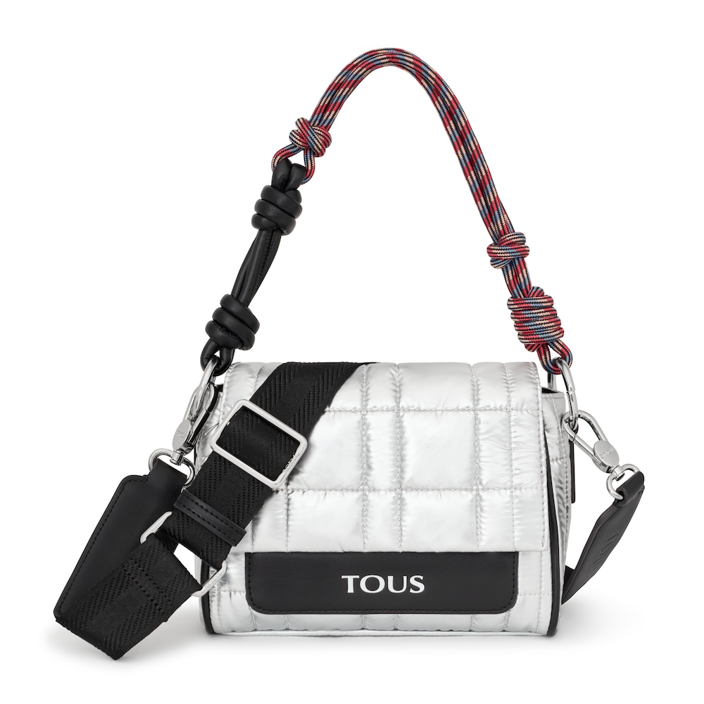 Small silver-colored TOUS Empire Padded Crossbody bag image number 0