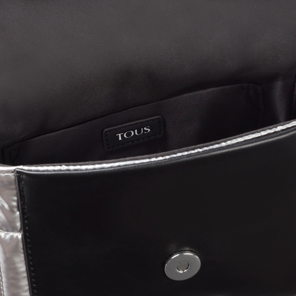 Small silver-colored TOUS Empire Padded Crossbody bag image number 2