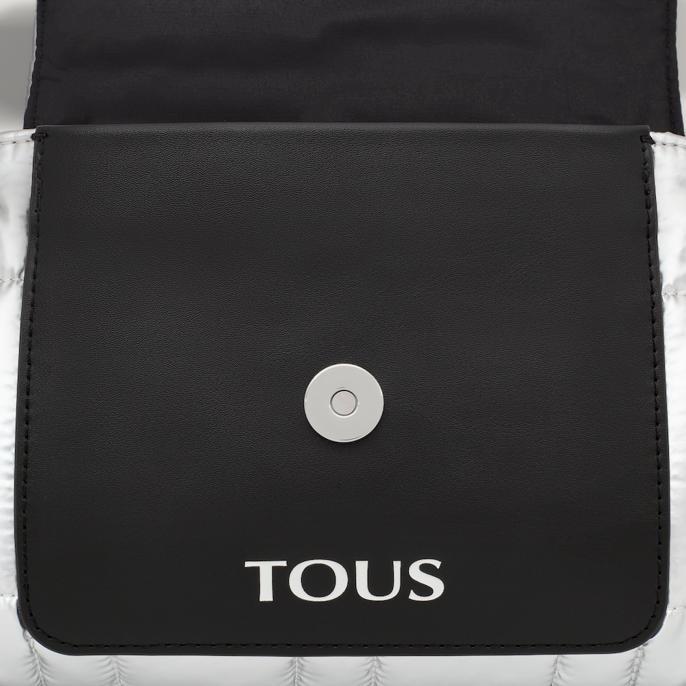 Small silver-colored TOUS Empire Padded Crossbody bag image number 3