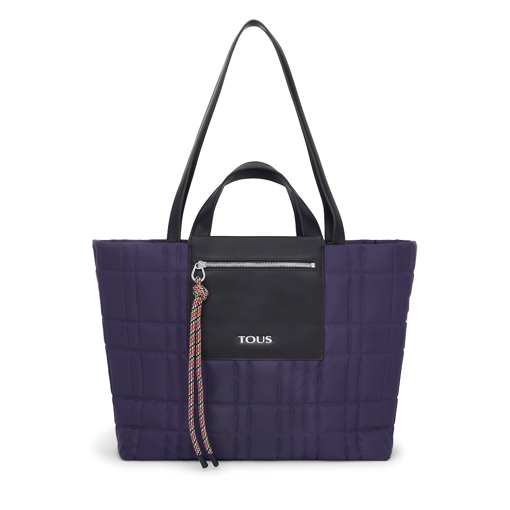 Large purple TOUS Empire Padded Tote bag image number 0