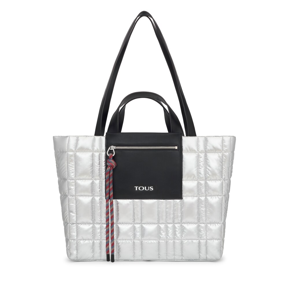 Large silver-colored TOUS Empire Padded Tote bag image number 0