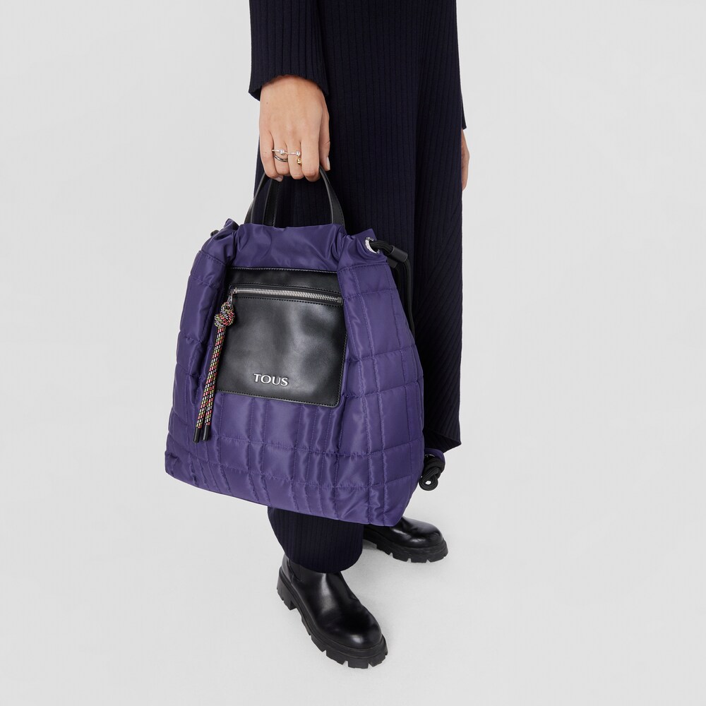 Purple TOUS Empire Padded Backpack image number 5