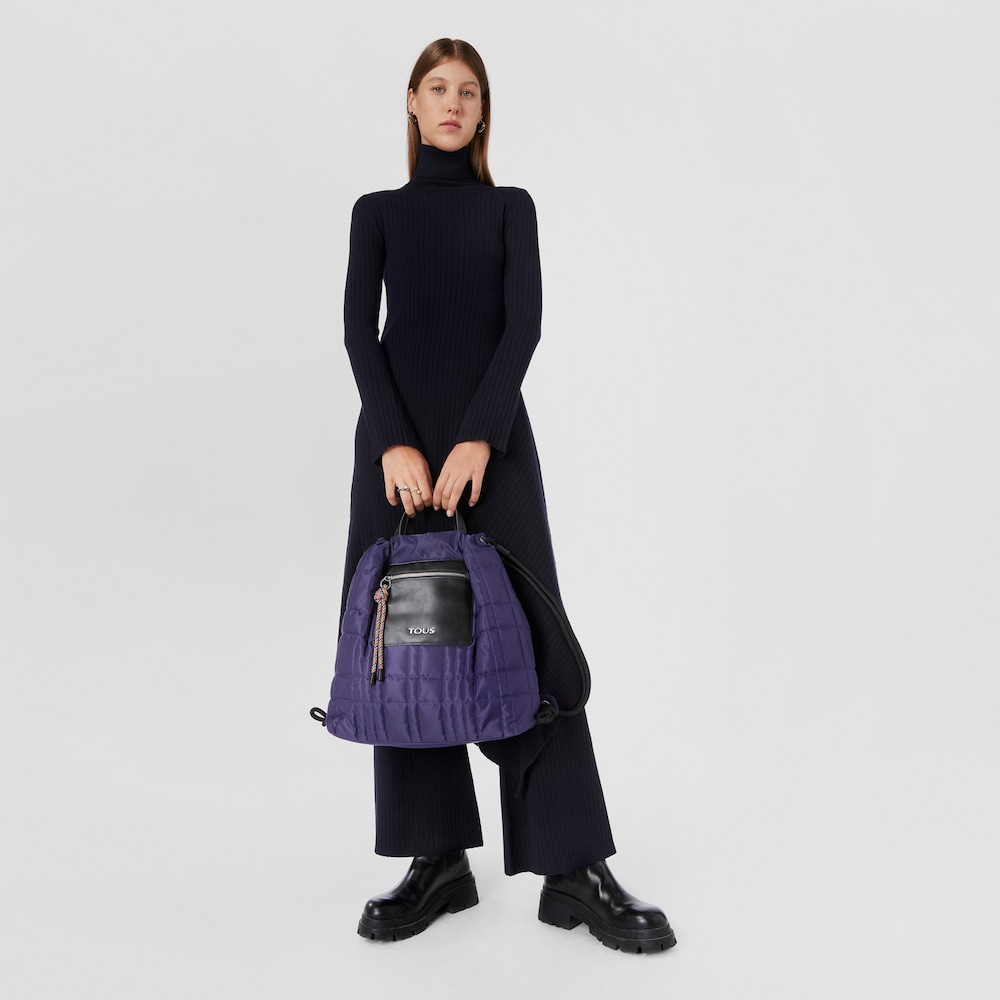 Purple TOUS Empire Padded Backpack image number 6