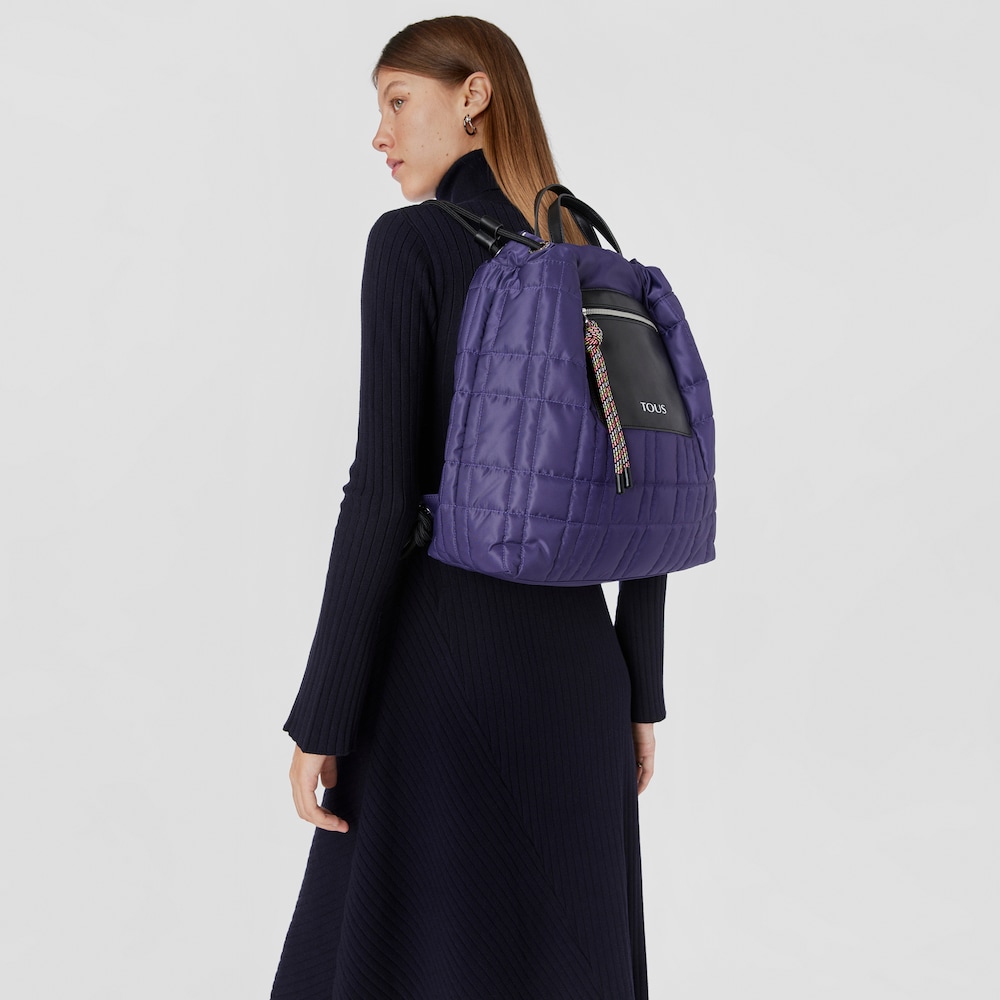 Purple TOUS Empire Padded Backpack image number 7