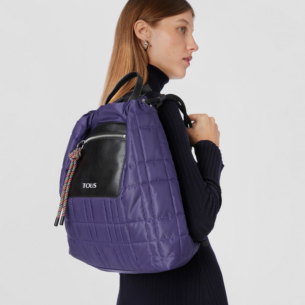 Purple TOUS Empire Padded Backpack image number 8