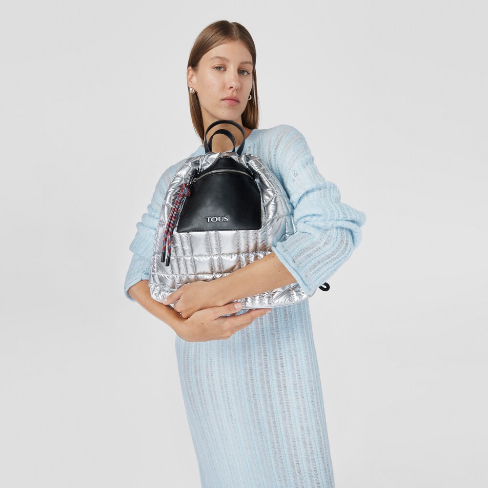 Mochila plateada TOUS Empire Padded image number 7
