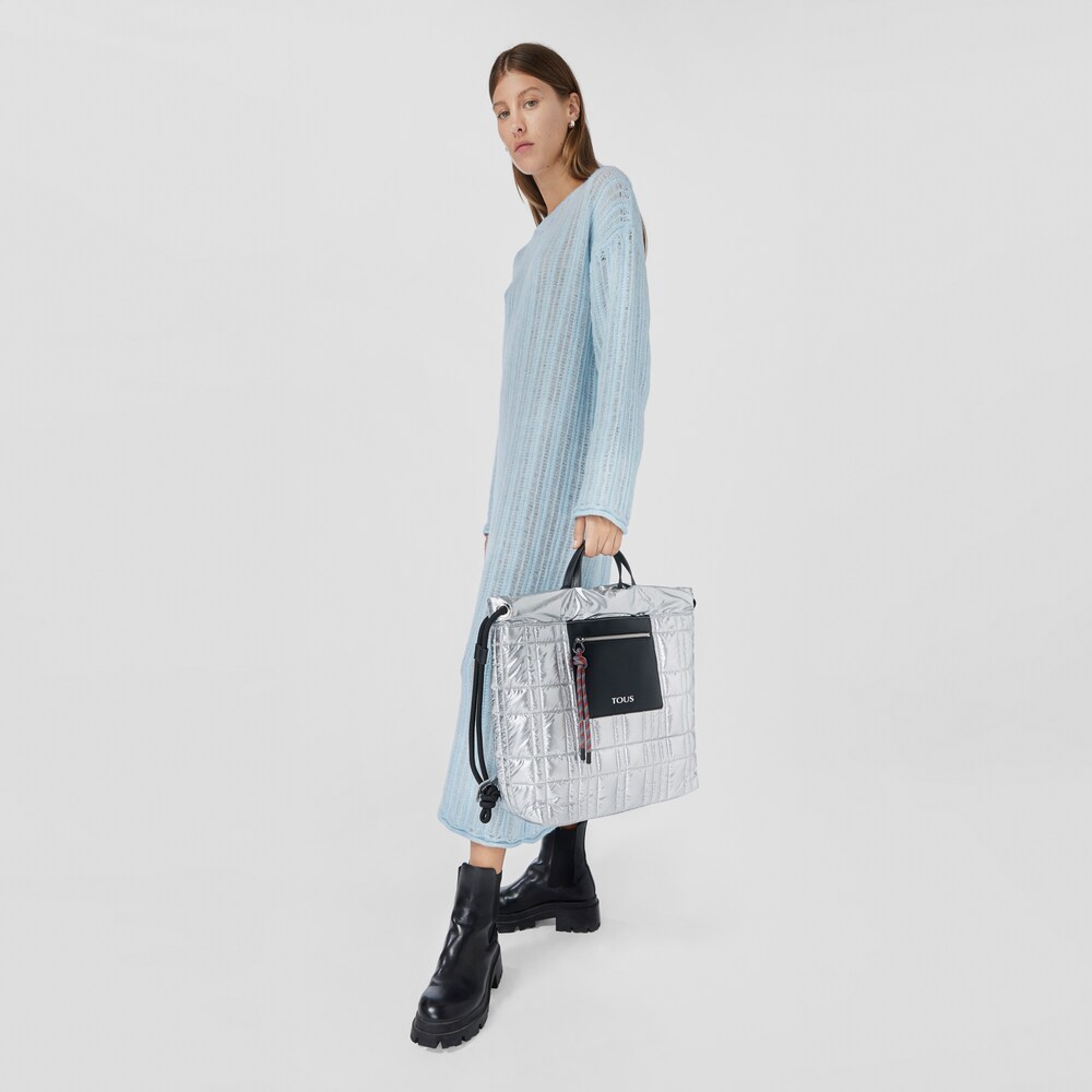 Mochila plateada TOUS Empire Padded image number 8