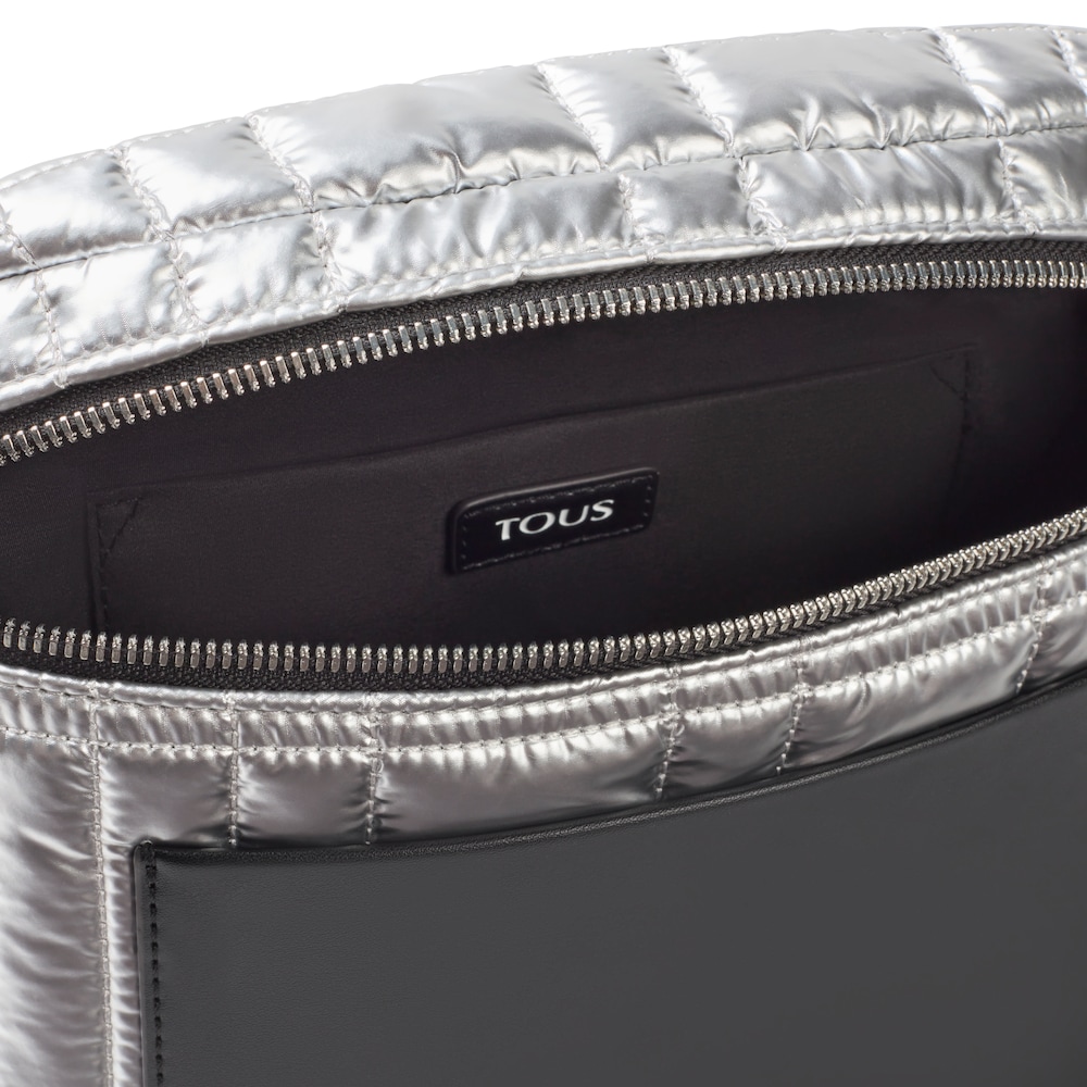 Medium silver-colored TOUS Empire Padded Waist bag image number 2