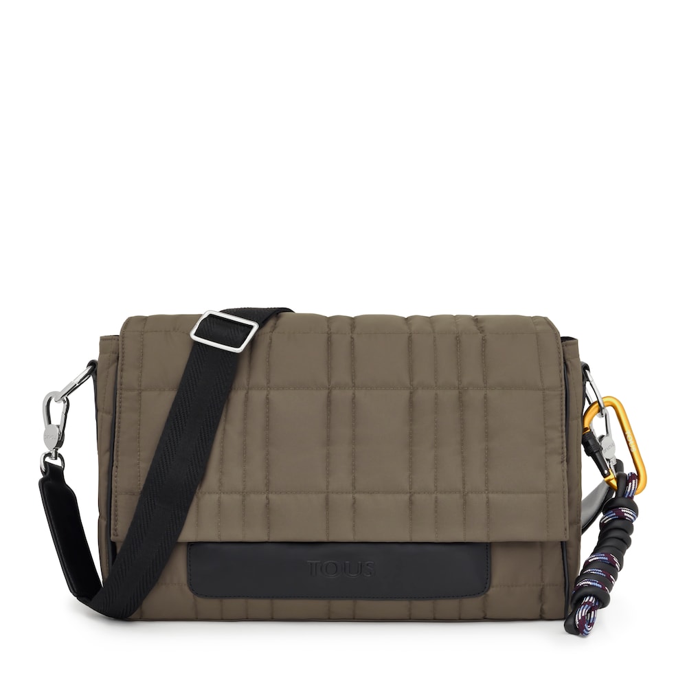 Large khaki-colored TOUS Empire Padded Crossbody bag image number 0