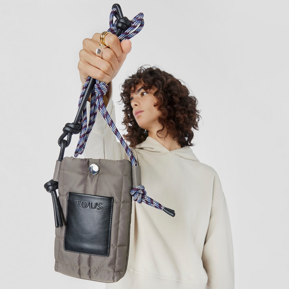 Mini bolso caqui TOUS Empire Padded image number 4