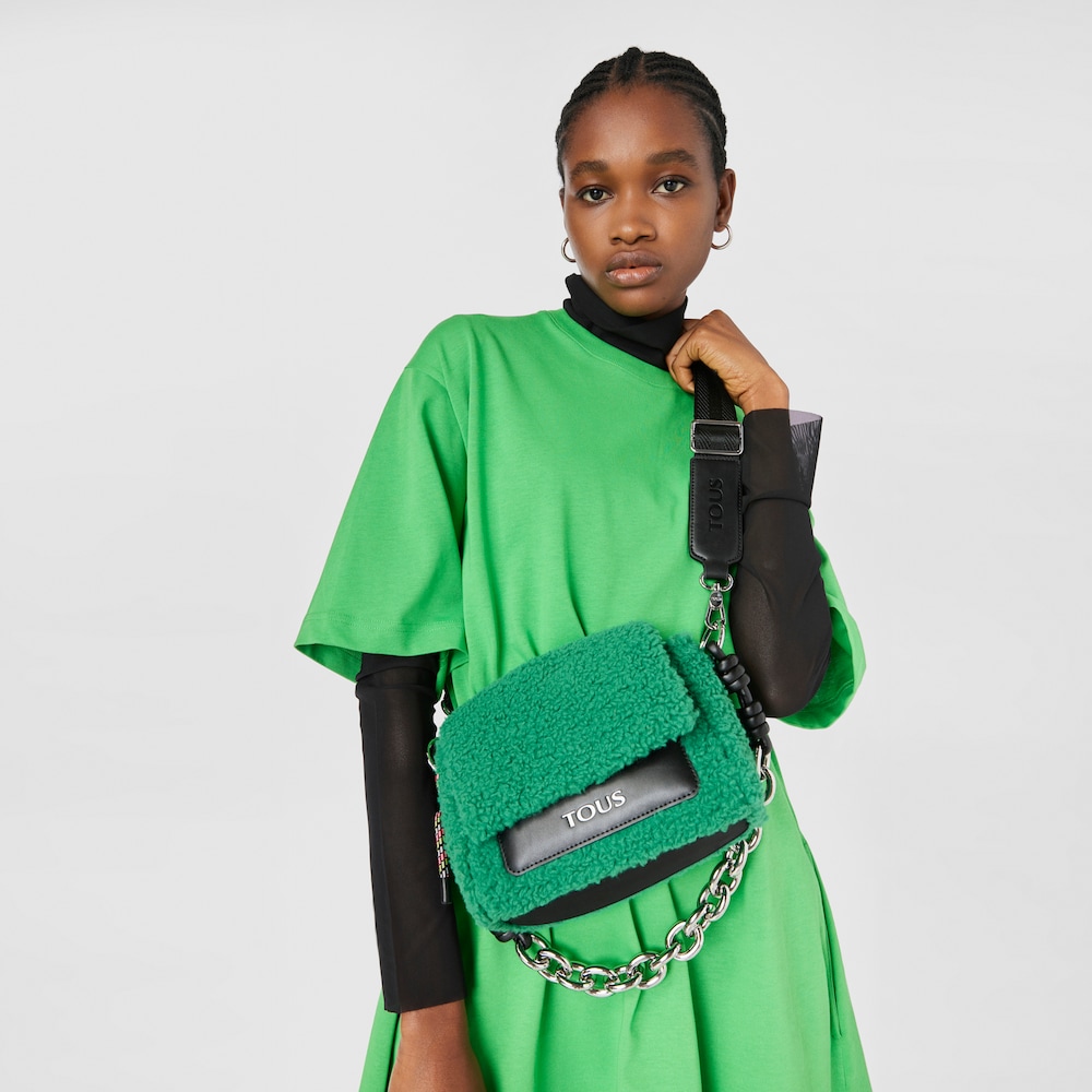 Small green TOUS Empire Fur Crossbody bag image number 3
