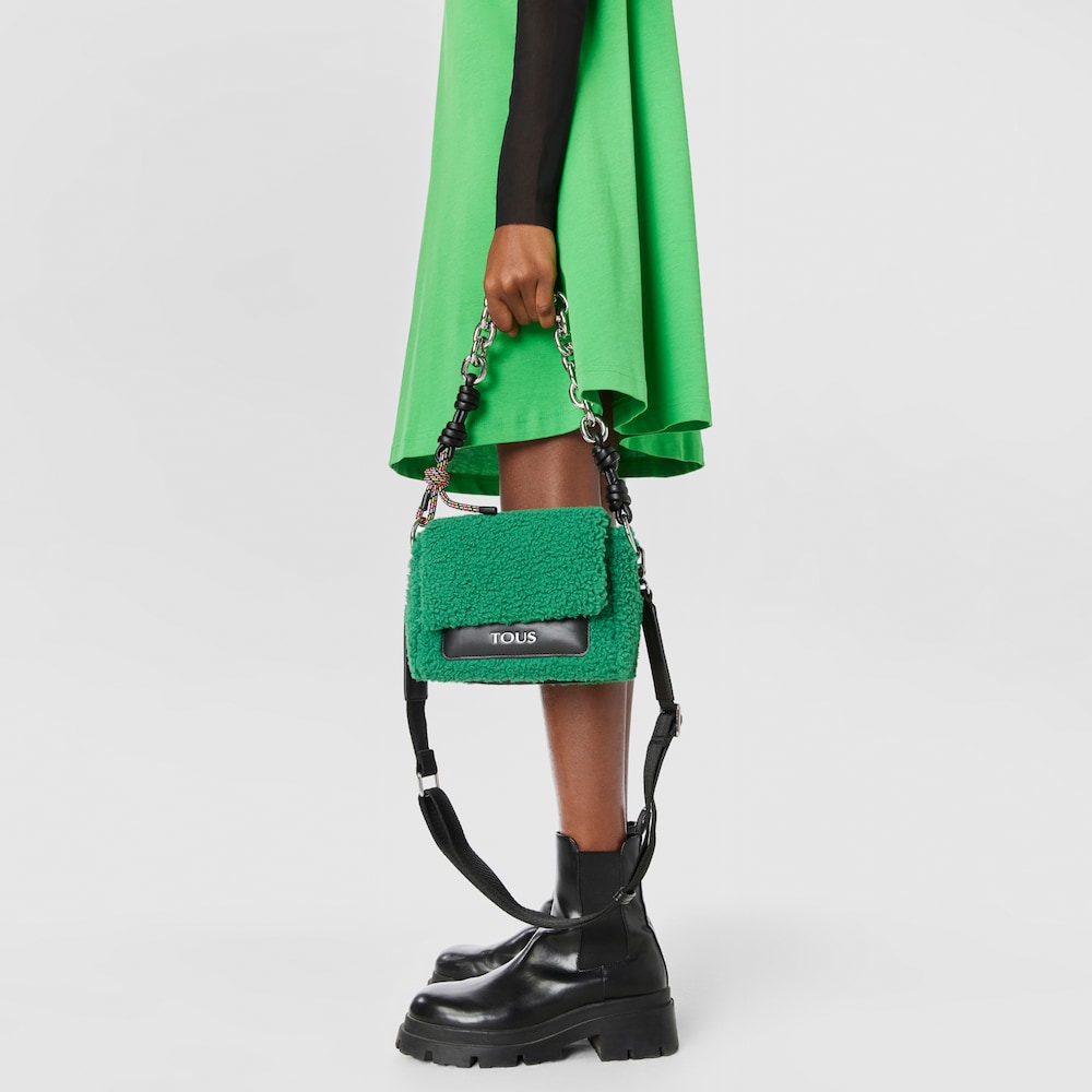 Small green TOUS Empire Fur Crossbody bag image number 4