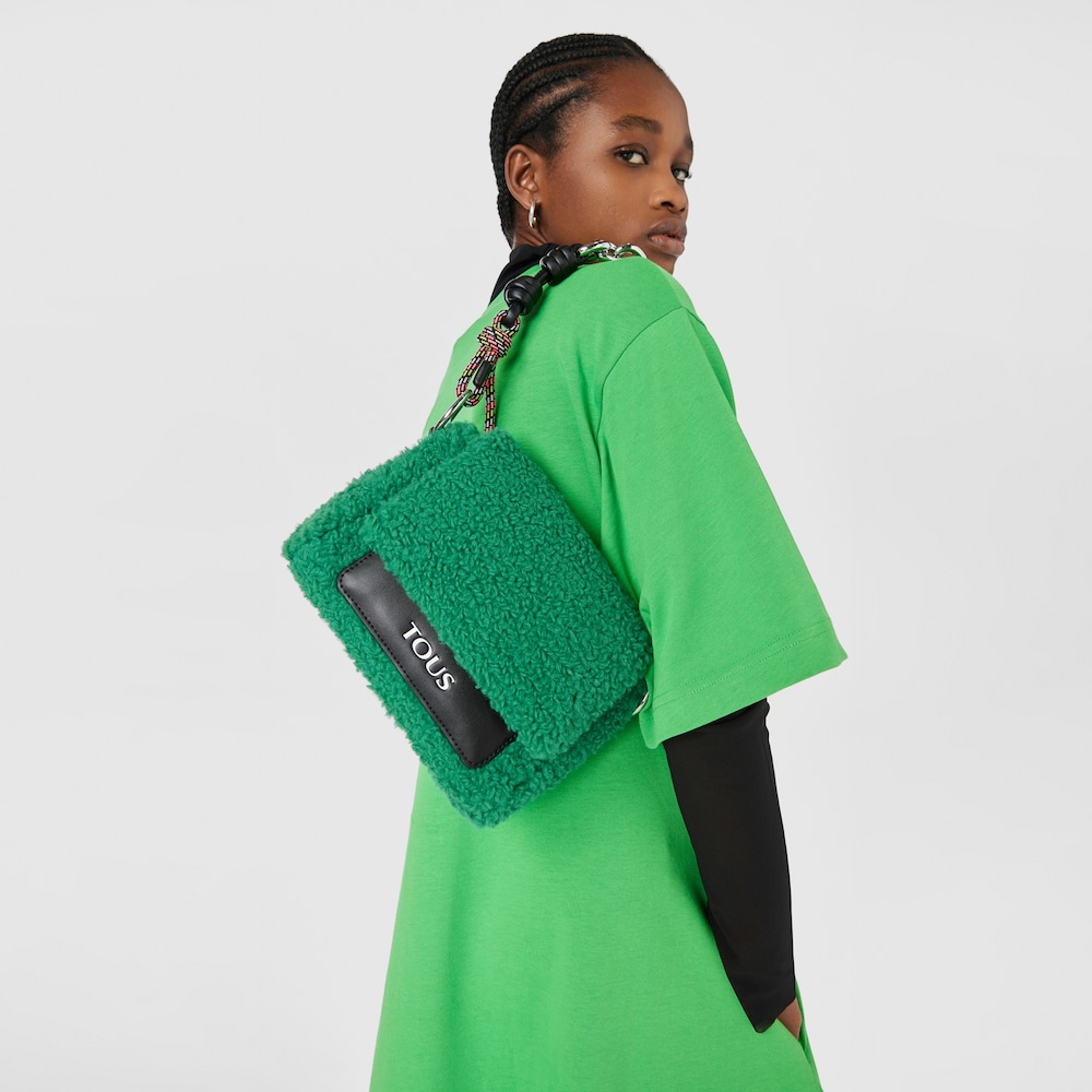 Small green TOUS Empire Fur Crossbody bag image number 5
