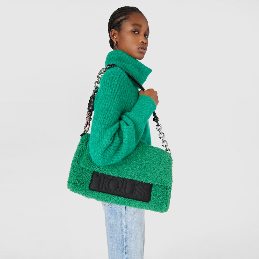 Large green TOUS Empire Fur Crossbody bag image number 3