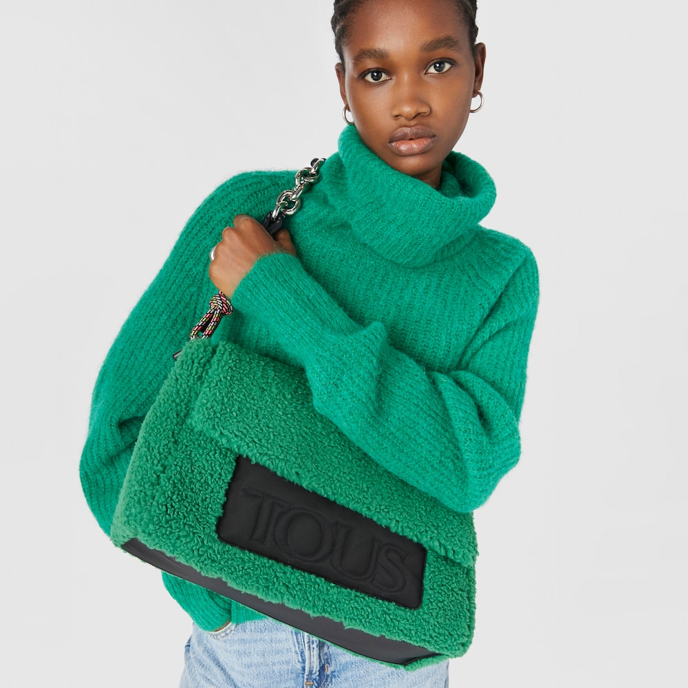 Large green TOUS Empire Fur Crossbody bag image number 4