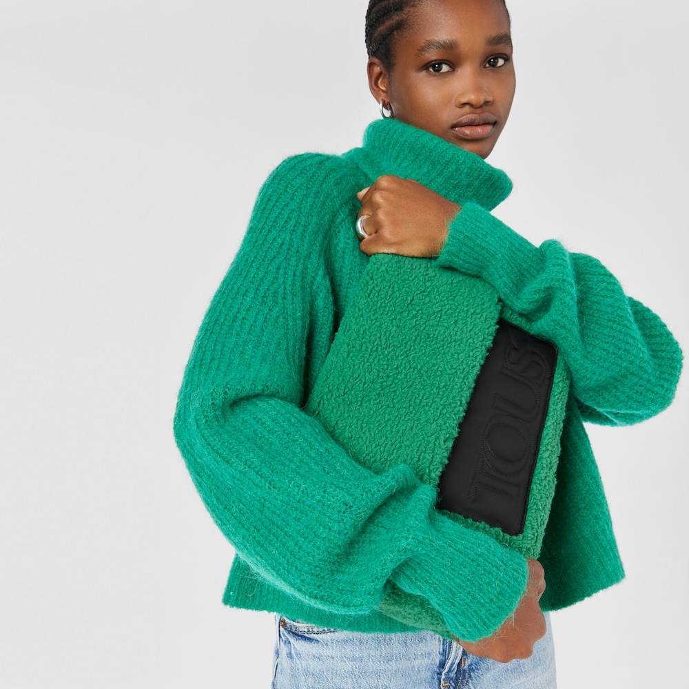 Large green TOUS Empire Fur Crossbody bag image number 6