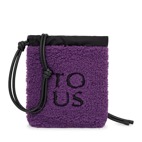 Mini bolso lila TOUS Empire Fur