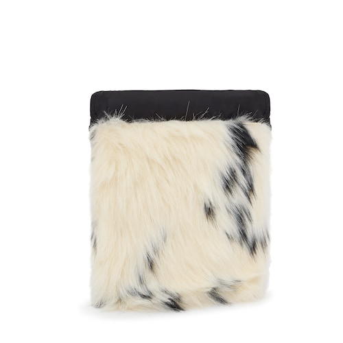 Mini bolso blanco y negro TOUS Empire Fur