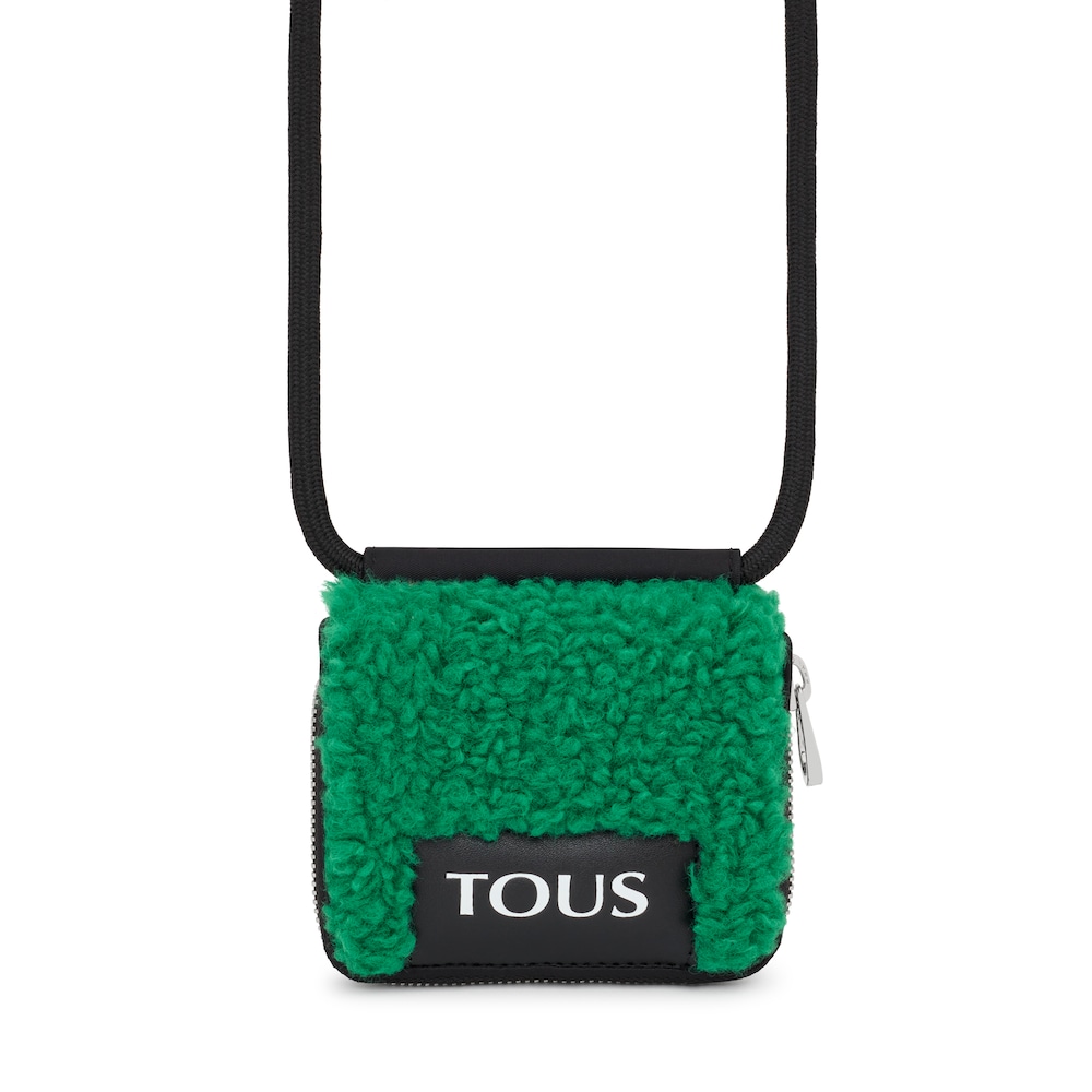 Monedero colgante verde TOUS Empire Fur image number 0
