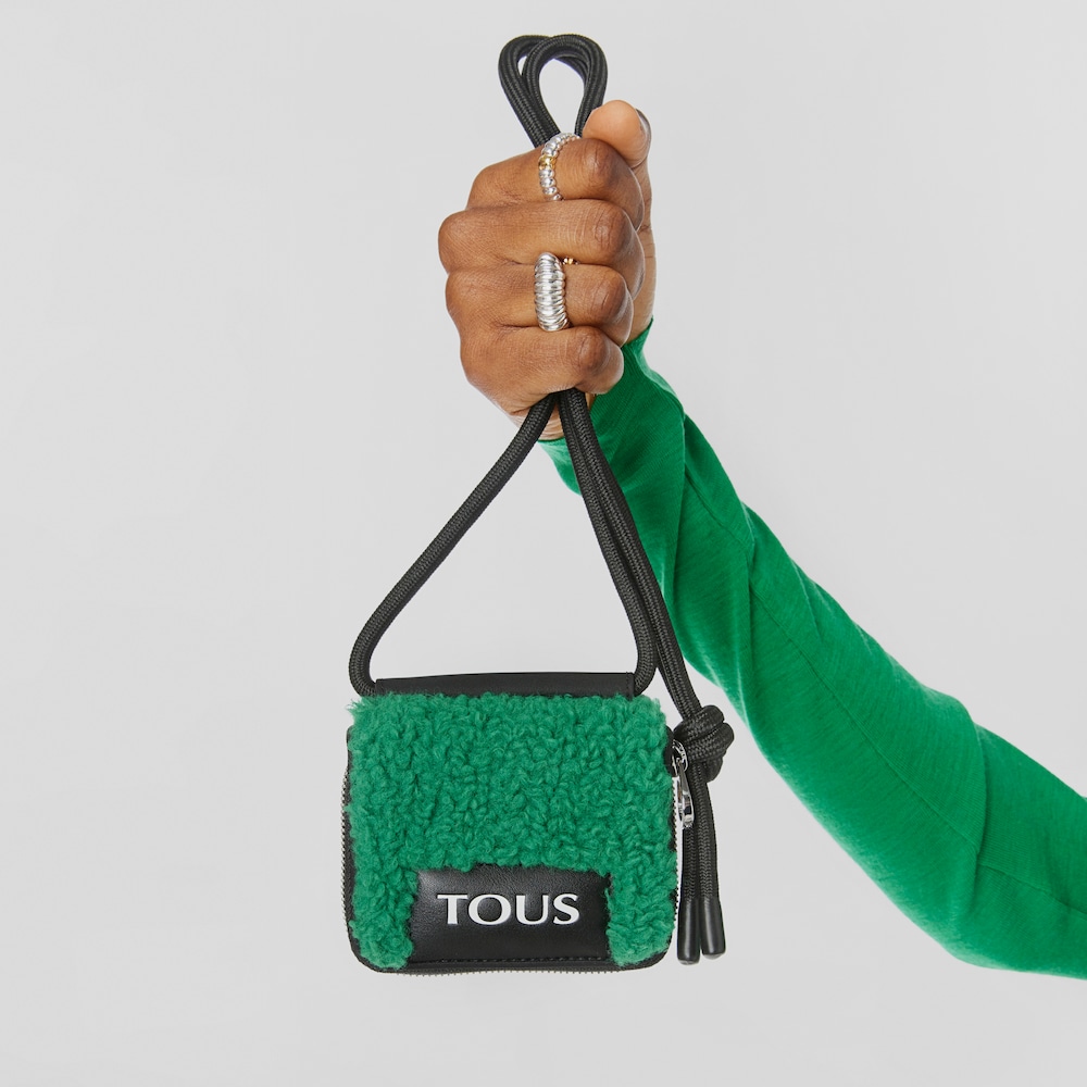 Monedero colgante verde TOUS Empire Fur image number 5