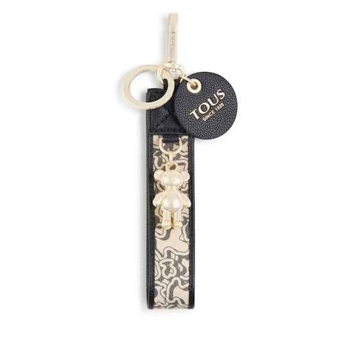 Beige TOUS Kaos Mini Ribbon Key ring image number 0