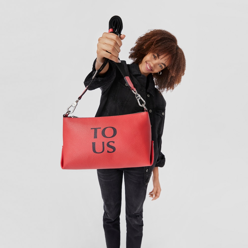 Bandolera de piel coral TOUS Balloon