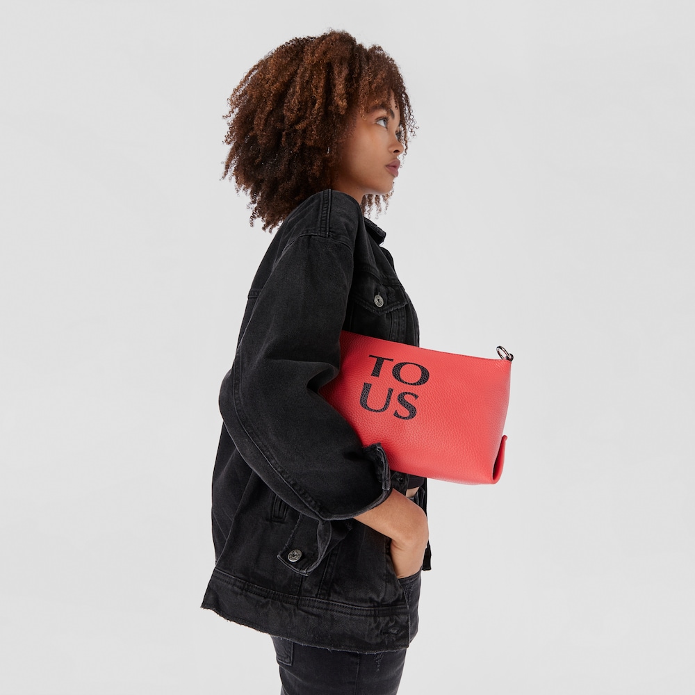 Bandolera de piel coral TOUS Balloon