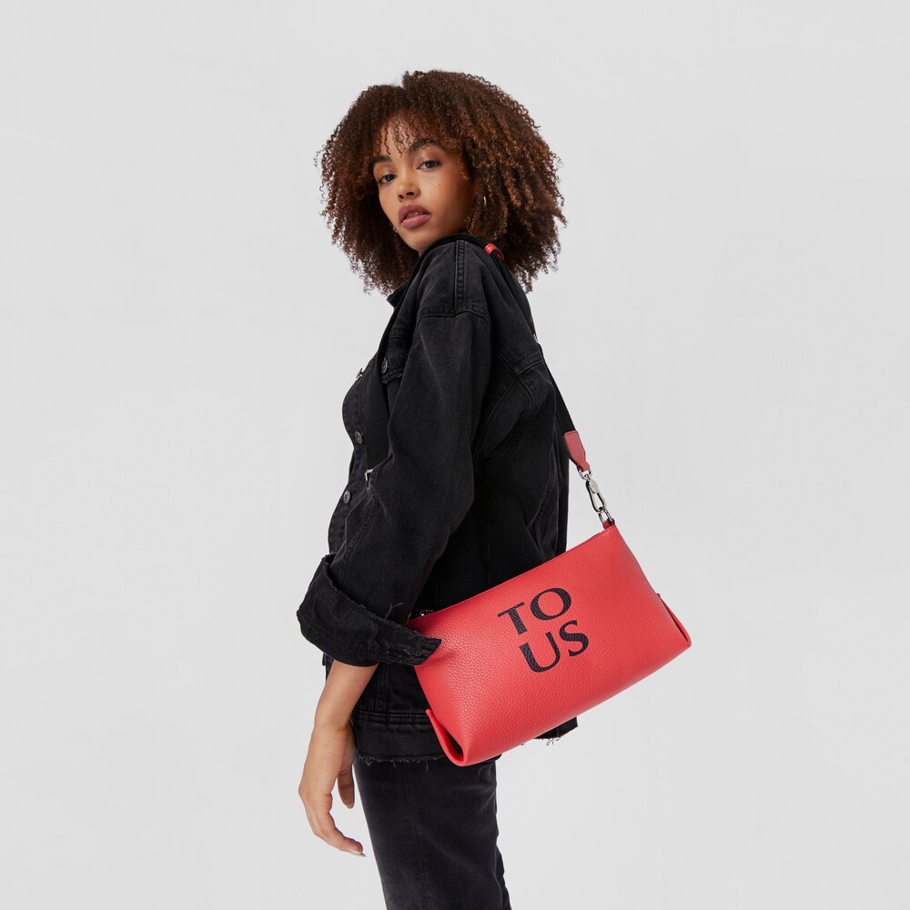 Bandolera de piel coral TOUS Balloon