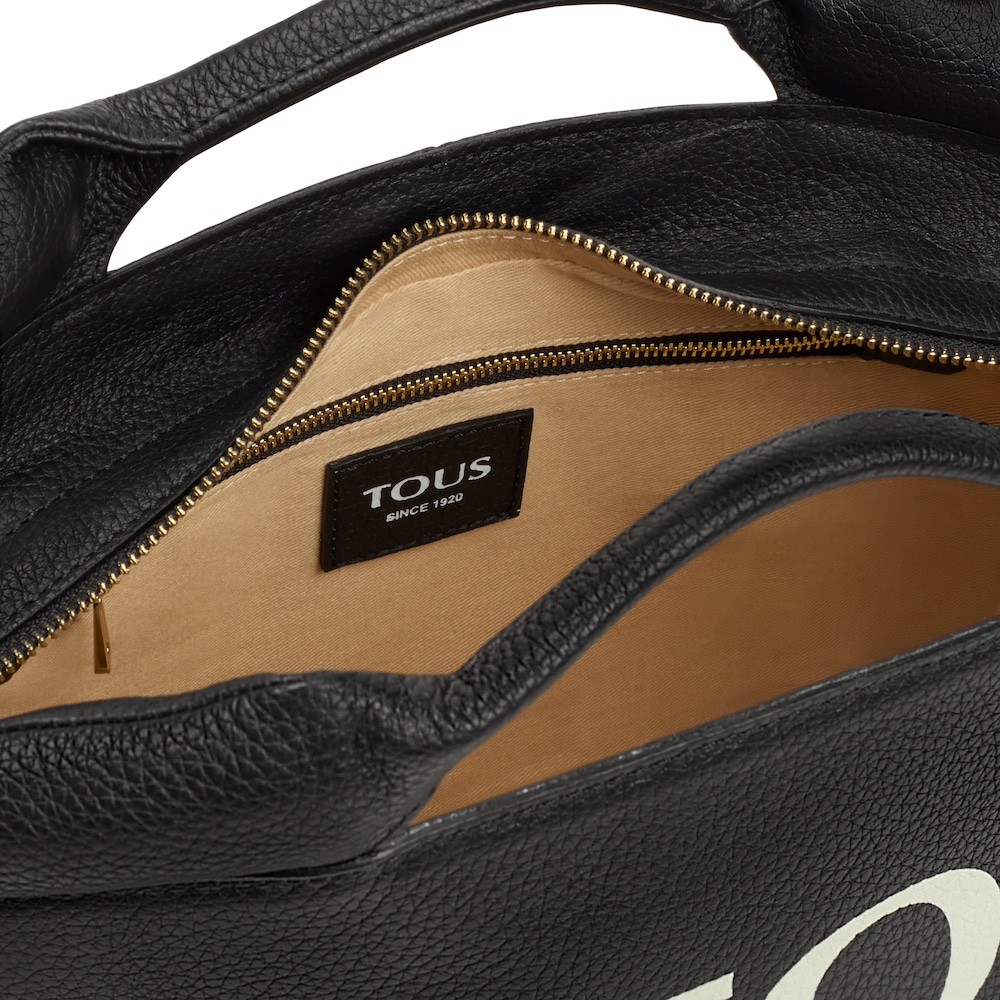 Medium black leather TOUS Balloon Tote bag